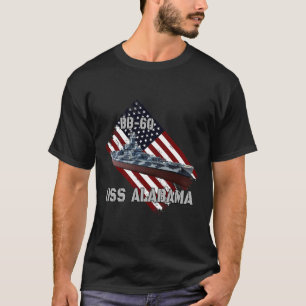 Battleship USS Alabama BB-60 _ Combat Warschiff Ve T-Shirt