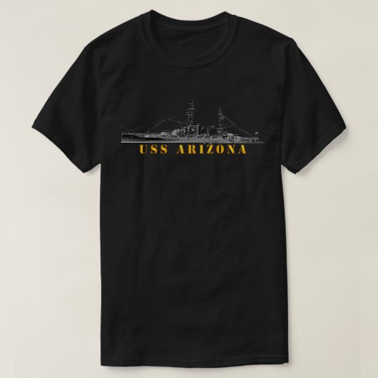 Battleship USS Arizona T-Shirt (Design vorne)