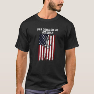 Battleship USS Iowa BB 61 Kriegsschiff Vater G T-Shirt