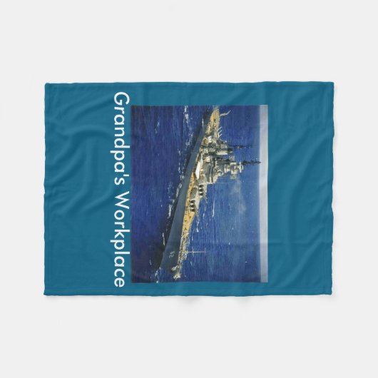 Battleship Uss New Jersey Fleecedecke (Vorderseite (Horizontal))
