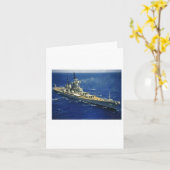 Battleship Uss New Jersey Karte (Gelbe Blume)