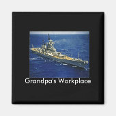 Battleship Uss New Jersey  Magnet (Vorne)