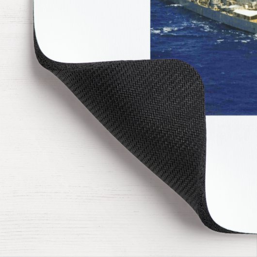 Battleship Uss New Jersey Mousepad (Ecke)