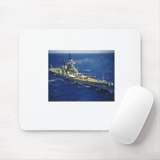 Battleship Uss New Jersey Mousepad (Mit Mouse)