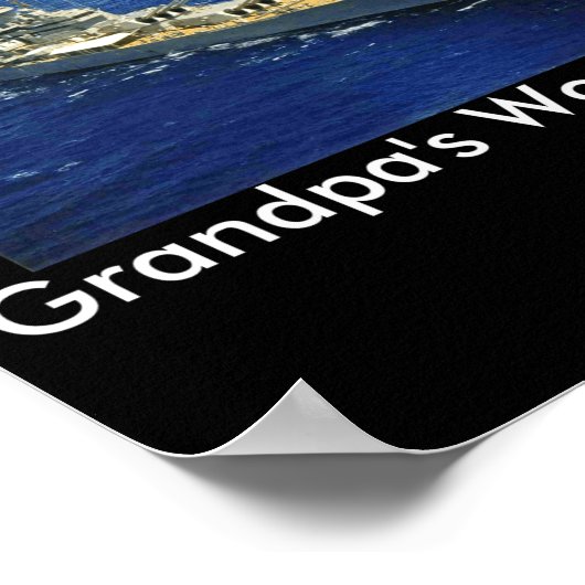 Battleship Uss New Jersey  Poster (Ecke)