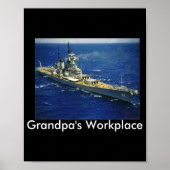 Battleship Uss New Jersey  Poster (Vorne)