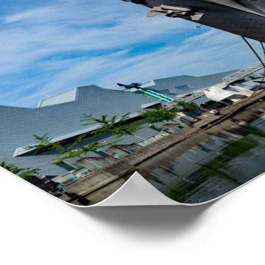 Battleship USS Wisconsin BB-64 Dead Ahead Poster (Ecke)