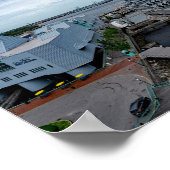 Battleship USS Wisconsin Whisky Poster (Ecke)