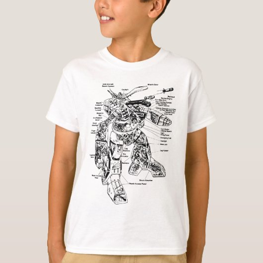 Battletech Game Robot Mech Battle Gear Fan T-Shirt (Vorderseite)