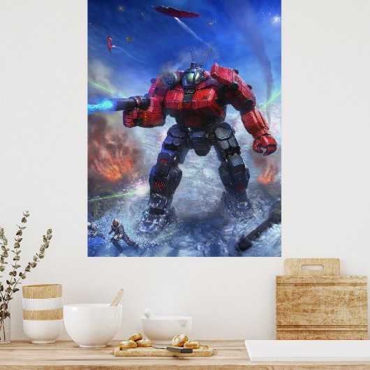 Battletech Poster (Küche)