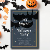 Batty Bash Lass uns Halloween aushängen Einladung