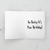 Batty Birthday Card Karte (Innenseite)