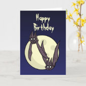 Batty Birthday Card Karte (Gelbe Blume)