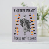 Batty Bunco Einladung (Stehend Vorderseite)