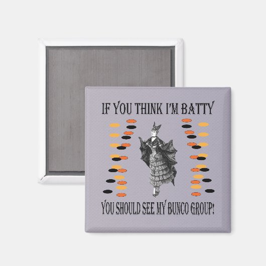 Batty Bunco Magnet (Vorderseite/Rückseite)