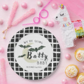 Batty for Baby Fall Halloween Karierte Babydusche Pappteller (Party)