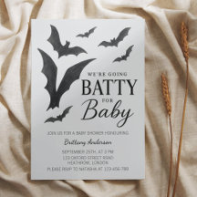 Batty for Baby Halloween Bats Babydusche