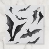Batty for Baby Halloween Bats Babydusche Geschenkanhänger (Rückseite)