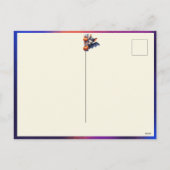 Batty für euch Halloween-Grüße Feiertagspostkarte (Rückseite)