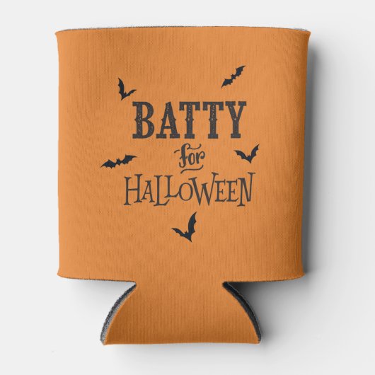 Batty für Halloween Dosenkühler (Vorderseite)