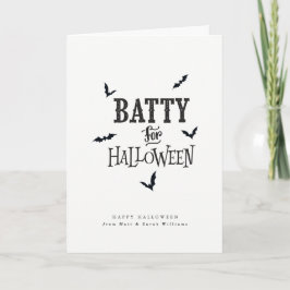 Batty für Halloween Karte