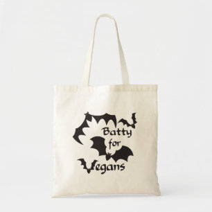 Batty für Veganer Tragetasche