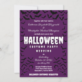 Batty Halloween Costume Party Hochzeit Einladung