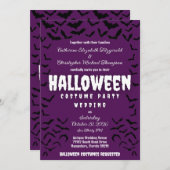 Batty Halloween Costume Party Hochzeit Einladung (Vorne/Hinten)
