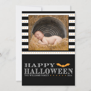 Batty Halloween Fotokarten Karte
