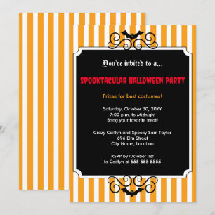 Batty Halloween-Party Einladung