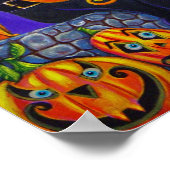 Batty Halloween Poster (Ecke)