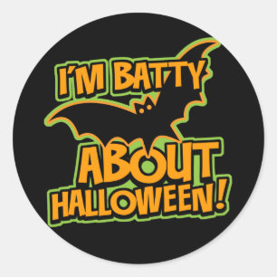 Batty Halloween Sticker