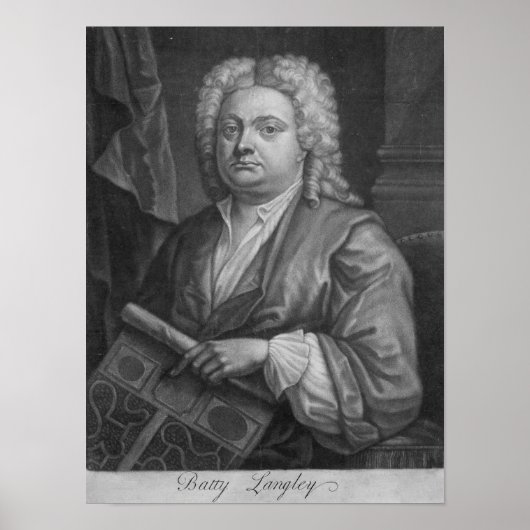Batty Langley, Druck von J. Carwitham, 1741 Poster (Vorne)