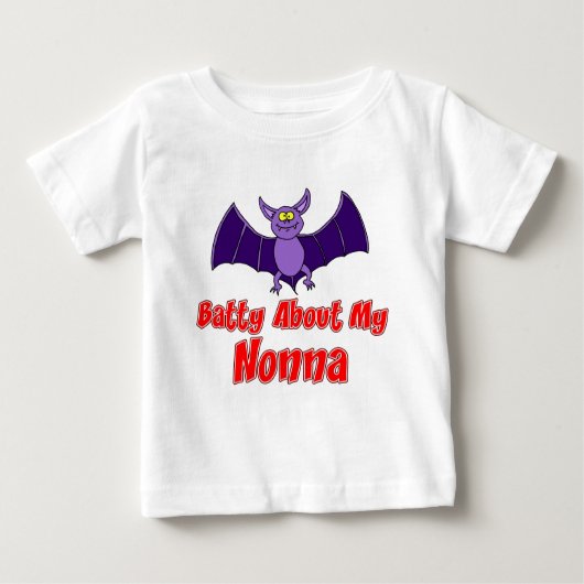 Batty über meine Nonna Baby T-shirt (Vorderseite)