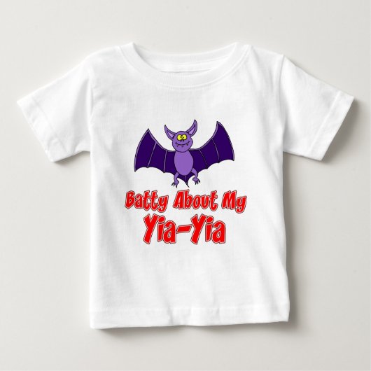 Batty über My Yia-Yia Baby T-shirt (Vorderseite)