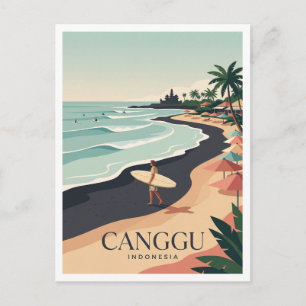 Batu Bolong Beach Canggu Indonesien Reiseandenken Postkarte