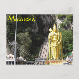Batu Caves Statue Malaysia Postcard Postkarte