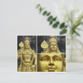 Batu Höhlen Gold Postkarte (Stehend Vorderseite)