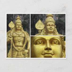 Batu Höhlen Gold Postkarte