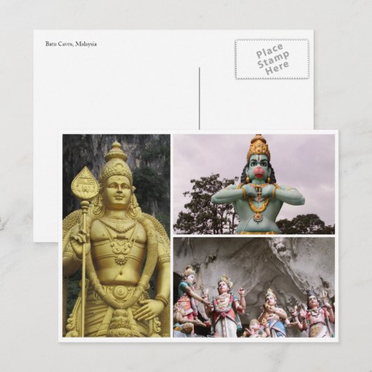 batu Höhlen Götter Postkarte (Vorne/Hinten)