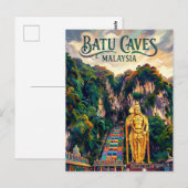 Batu-Höhlen Malaysia Postkarte (Vorne/Hinten)