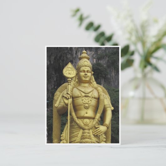 Batu Höhlen murugan Postkarte (Stehend Vorderseite)