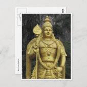 Batu Höhlen murugan Postkarte (Vorne/Hinten)