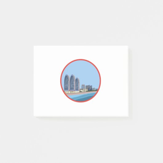 Batumi City Georgia Post-it Klebezettel (Vorderseite)