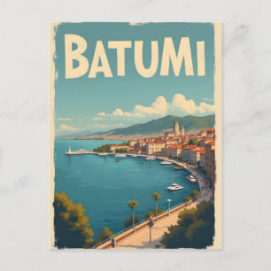 Batumi Georgien Vintage-Reiseposter Postkarte