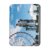 Batumi Stadt Georgia. Ali- und Nino-Statue Magnet (Vertikal)