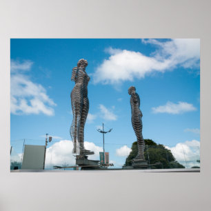 Batumi Stadt Georgia. Ali- und Nino-Statue Poster