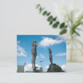 Batumi Stadt Georgia. Ali- und Nino-Statue Postkarte (Stehend Vorderseite)