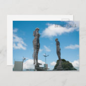 Batumi Stadt Georgia. Ali- und Nino-Statue Postkarte (Vorne/Hinten)