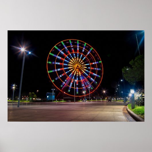 Batumi Stadt Georgia, Riesenrad Poster (Vorne)